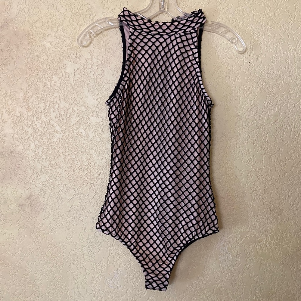 Vera & Lucy Body Suit Black Netted S
